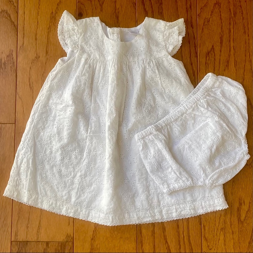 Nordstrom baby | white eyelet flower dress